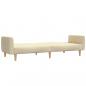 Preview: Schlafsofa 2-Sitzer Creme Stoff