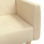 Preview: Schlafsofa 2-Sitzer Creme Stoff