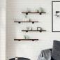 Preview: Wandregale 4 Stk. Braun Eichen-Optik 60x10x1,5 cm Holzwerkstoff