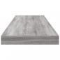 Preview: Wandregale 4 Stk. Grau Sonoma 80x10x1,5 cm Holzwerkstoff