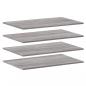 Preview: Wandregale 4 Stk. Grau Sonoma 80x50x1,5 cm Holzwerkstoff