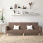 Preview: ARDEBO.de - Schlafsofa 2-Sitzer Taupe Stoff