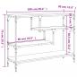 Preview: Konsolentisch Schwarz 100x30x75 cm Holzwerkstoff