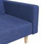 Preview: Schlafsofa 2-Sitzer mit 2 Kissen Blau Stoff