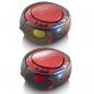 Preview: SCD-550RD Tragbares UKW-Radio CD/MP3/USB/Bluetooth-Player® mit LED-Beleuchtung Rot (Menge: 2 je Bestelleinheit)