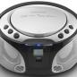 Preview: SCD-550SI Tragbares UKW-Radio CD/MP3/USB/Bluetooth-Player® mit LED-Beleuchtung Silber (Menge: 2 je Bestelleinheit)