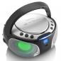 Preview: SCD-550SI Tragbares UKW-Radio CD/MP3/USB/Bluetooth-Player® mit LED-Beleuchtung Silber (Menge: 2 je Bestelleinheit)