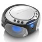 Preview: SCD-550SI Tragbares UKW-Radio CD/MP3/USB/Bluetooth-Player® mit LED-Beleuchtung Silber (Menge: 2 je Bestelleinheit)