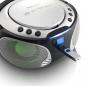 Preview: SCD-550SI Tragbares UKW-Radio CD/MP3/USB/Bluetooth-Player® mit LED-Beleuchtung Silber (Menge: 2 je Bestelleinheit)