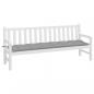 Preview: Gartenbank-Auflage Grau 200x50x7 cm Oxford-Gewebe