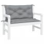 Preview: Gartenbank-Auflagen 2 Stk. Grau 100x50x7 cm Oxford-Gewebe