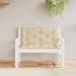 Preview: ARDEBO.de - Gartenbank-Auflagen 2 Stk. Beige 100x50x7 cm Oxford-Gewebe