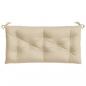 Preview: Gartenbank-Auflagen 2 Stk. Beige 100x50x7 cm Oxford-Gewebe