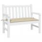 Preview: Gartenbank-Auflage Beige 110x50x7 cm Oxford-Gewebe