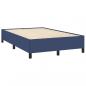 Preview: Boxspringbett mit Matratze Blau 120x190 cm Stoff