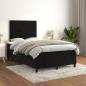 Preview: Boxspringbett mit Matratze Schwarz 120x190 cm Samt