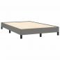 Preview: Boxspringbett mit Matratze Dunkelgrau 120x190 cm Stoff