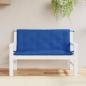 Preview: ARDEBO.de - Gartenbank-Auflagen 2 Stk. Blau 120x50x7 cm Oxford-Gewebe