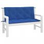 Preview: Gartenbank-Auflagen 2 Stk. Blau 120x50x7 cm Oxford-Gewebe