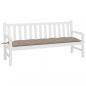 Preview: Gartenbank-Auflage Taupe 180x50x7 cm Oxford-Gewebe