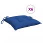 Preview: Palettenkissen 6 Stk. Blau 50x50x7 cm Oxford-Gewebe