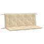 Preview: Gartenbank-Auflagen 2 Stk. Beige 120x50x7 cm Oxford-Gewebe