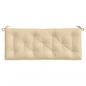 Preview: Gartenbank-Auflagen 2 Stk. Beige 120x50x7 cm Oxford-Gewebe