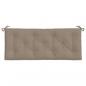 Preview: Gartenbank-Auflage Taupe 120x50x7 cm Oxford-Gewebe