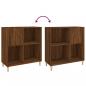 Preview: Plattenschrank Braun Eichen-Optik 84,5x38x89 cm Holzwerkstoff