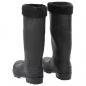 Preview: Gummistiefel mit Herausnehmbarem Innenfutter Schwarz Gr. 38 PVC