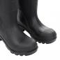 Preview: Gummistiefel mit Herausnehmbarem Innenfutter Schwarz Gr. 38 PVC