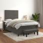 Preview: Boxspringbett mit Matratze Dunkelgrau 120x190 cm Samt