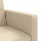 Preview: Schlafsofa mit Kissen Creme Stoff