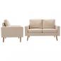 Preview: ARDEBO.de - 2-tlg. Sofagarnitur Stoff Creme