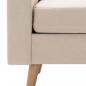 Preview: 2-tlg. Sofagarnitur Stoff Creme