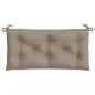 Preview: Gartenbank-Auflage Taupe 110x50x7 cm Oxford-Gewebe