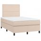 Preview: Boxspringbett Matratze Cappuccino-Braun 120x190 cm Kunstleder