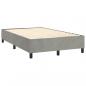 Preview: Boxspringbett mit Matratze Hellgrau 120x190 cm Samt