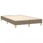 Preview: Boxspringbett mit Matratze & LED Taupe 120x190 cm Stoff