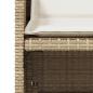 Preview: Gartenstühle mit Kissen 4 Stk. Beige Poly Rattan