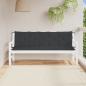 Preview: ARDEBO.de - Gartenbank-Auflagen 2 Stk. Schwarz 180x50x7 cm Oxford-Gewebe