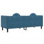 Preview: Sofa mit Kissen 3-Sitzer Blau Samt