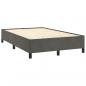 Preview: Boxspringbett mit Matratze Dunkelgrau 120x190 cm Samt