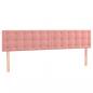 Preview: Boxspringbett mit Matratze Rosa 120x190 cm Samt