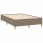 Preview: Boxspringbett mit Matratze Taupe 120x190 cm Stoff