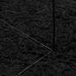Preview: Shaggy-Teppich PAMPLONA Hochflor Modern Schwarz 120x120 cm