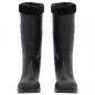 Preview: Gummistiefel mit Herausnehmbarem Innenfutter Schwarz Gr. 41 PVC