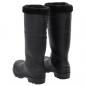 Preview: Gummistiefel mit Herausnehmbarem Innenfutter Schwarz Gr. 41 PVC