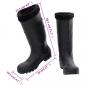 Preview: Gummistiefel mit Herausnehmbarem Innenfutter Schwarz Gr. 41 PVC