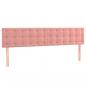 Preview: Boxspringbett mit Matratze Rosa 120x190 cm Samt